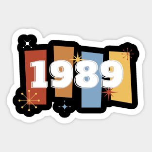 1989 Time Capsule Era - Front & Back - Retro Pop Culture Sticker